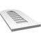 Ekena Millwork Round Top Surface Mount PVC Gable Vent: Non-Functional, w/ 3-1/2"W x 1"P Standard Frame, 12"W x 26"H GVPRT12X2601SN - alternate 2